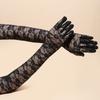 Elegant Bridal Gloves Long Lace Gloves Vintage Wedding Mittens  Wedding Ceremony