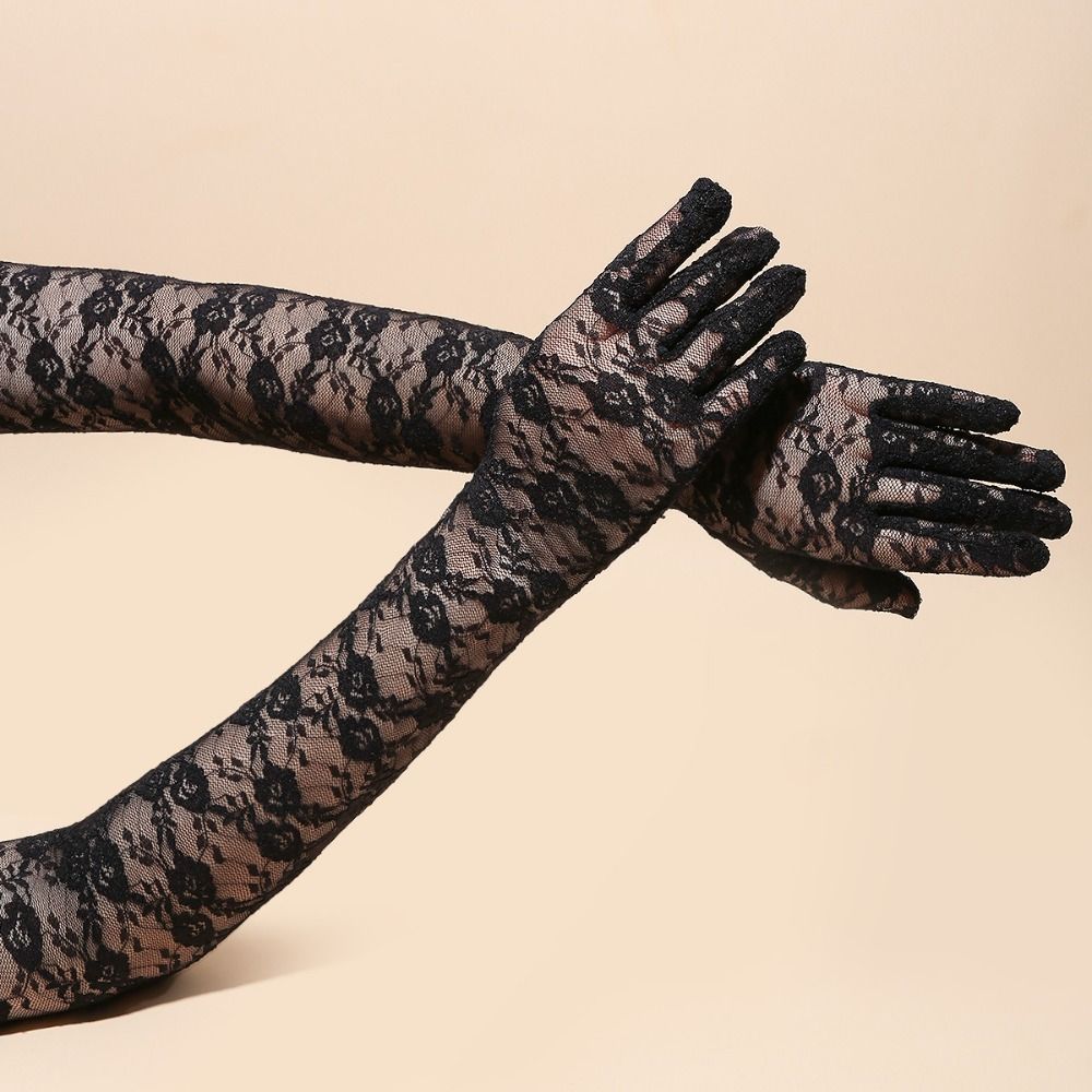 Elegant Bridal Gloves Long Lace Gloves Vintage Wedding Mittens  Wedding Ceremony