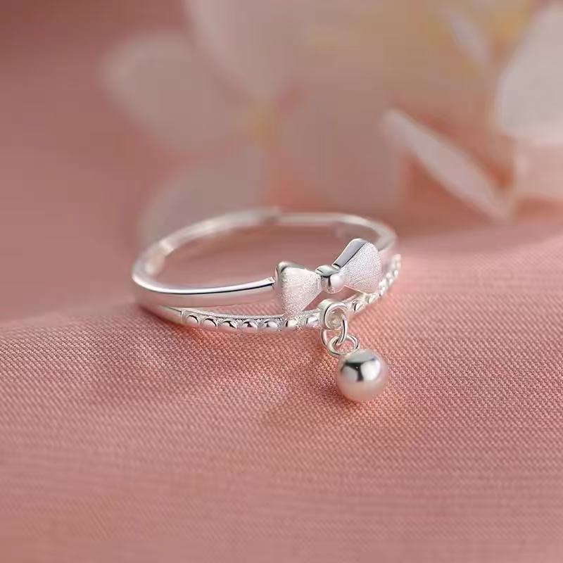 Female Niche Light Luxury Bow Ring