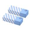 Amazing Odor-proof Bag Bos Striped Package Set of 2/light Blue S Size 200 Pieces for Processing Baby Diapers, Pet Poo, Food Waste, Sanitary Items, Etc