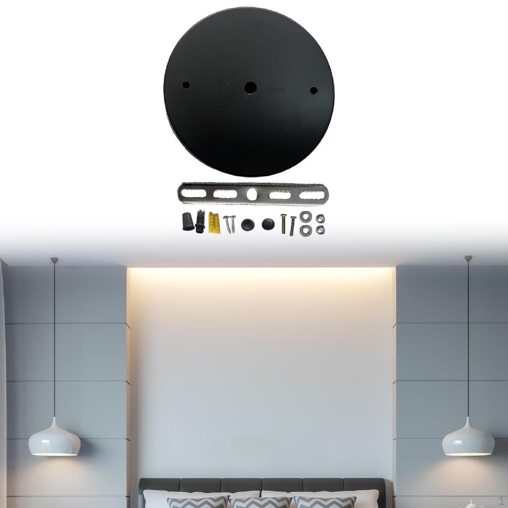 Canopy Kit Chandelier Ceiling Plate with Mounting Hardware Retro Style for Pendant Lamp Iron