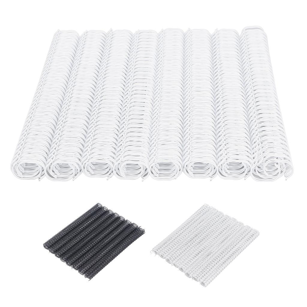100PCS Doppel Schleife Draht Binderücken 9/16 Zoll 34 Schleife 3:1 Pitch 120 Blatt Kapazität Spiralbindung