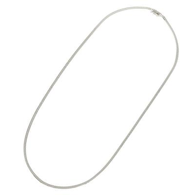 Platinový náhrdelník Pt850 W Kihei Řetízek Made in Japan Certifikační razítko 50cm [Fairy Kallet] 6stranný 12,5g
