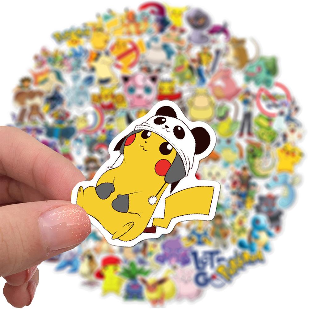 10/30/50/100pcs Cute Pikachu Art Graffiti Stickers Kawaii Decals DIY Skateboard Helmet Laptop Classic Anime Sticker Pack