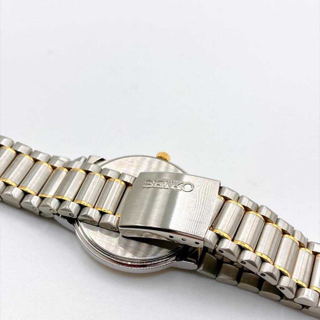Used SEIKO Spirit Men's Watch Quartz Combi New Battery 546