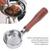 58mm Coffee Bottomless Portafilter Stainless Steel Wooden Handle Portable Coffee Portafilter for Coffee Machine