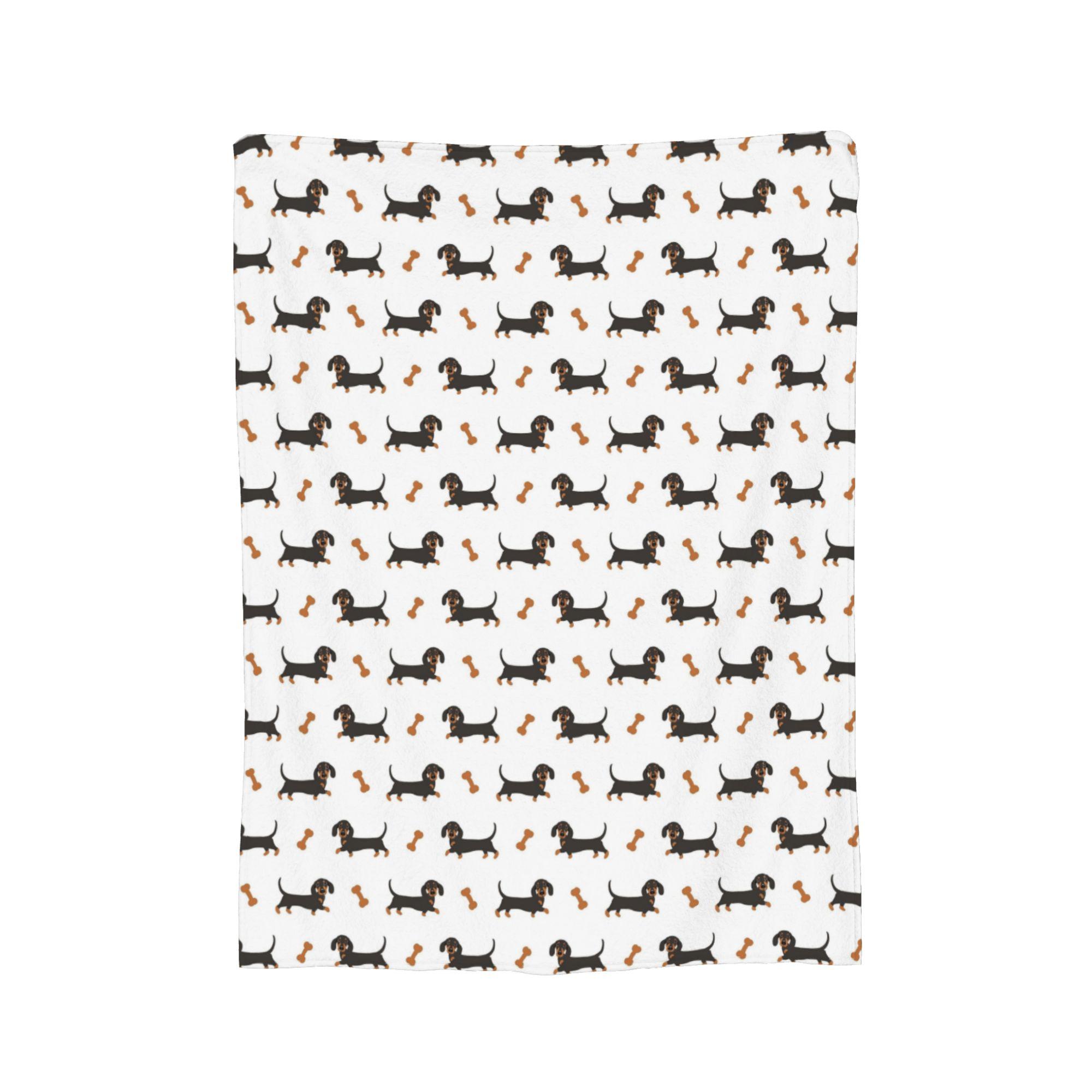 

Dachshund Sausage Dog Blankets Flannel Printed Dog Lover Portable Soft Throw Blankets for Bed Travel Bedspreads 30x40in