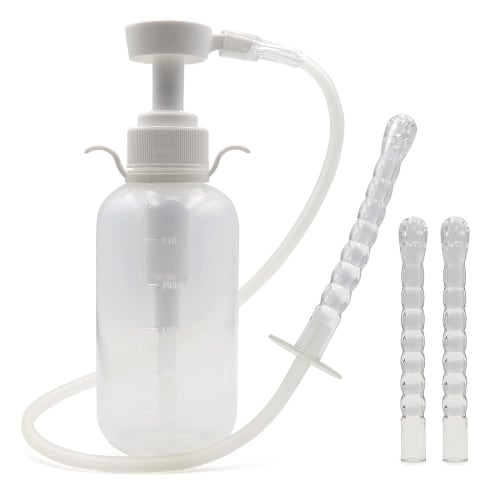 RARENESS (Japan) Cleansing Pump 300ml (Includes 1 60cm Tube, 3 Replacement Heads, and Storage Bag) Multi-Purpose Cleanser, Manual Pump, for Intimate C