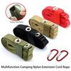 Nylon Extension Cord Good Load-bearing Wear Resistant Fasten Tape Design Easy To Install with Holes Multifunction Camping Nylon Extension Cord Rope