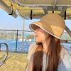 Weave Lace Straw Hat UV Protection Sunscreen Hat Elegant Outdoor Visor Cap  Travel
