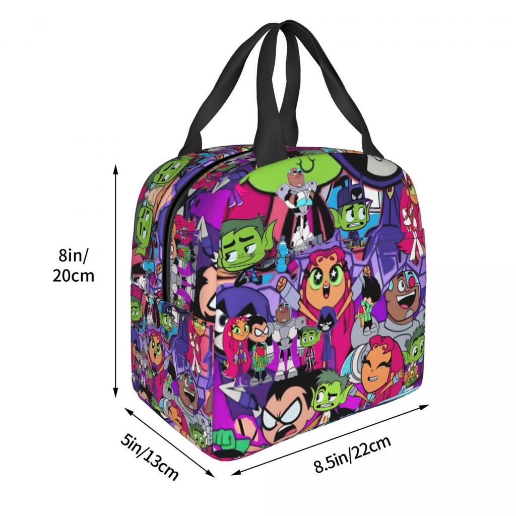 Lunch Box Teens Titans Go Beast Boy Merch Lunch Container New Arrival Thermal Cooler Bento Box For Travel