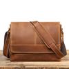 New Crazy Horse Leather Men's Bag Women's Leather Crossbody Bag Retro Old Men's Shoulder Bag