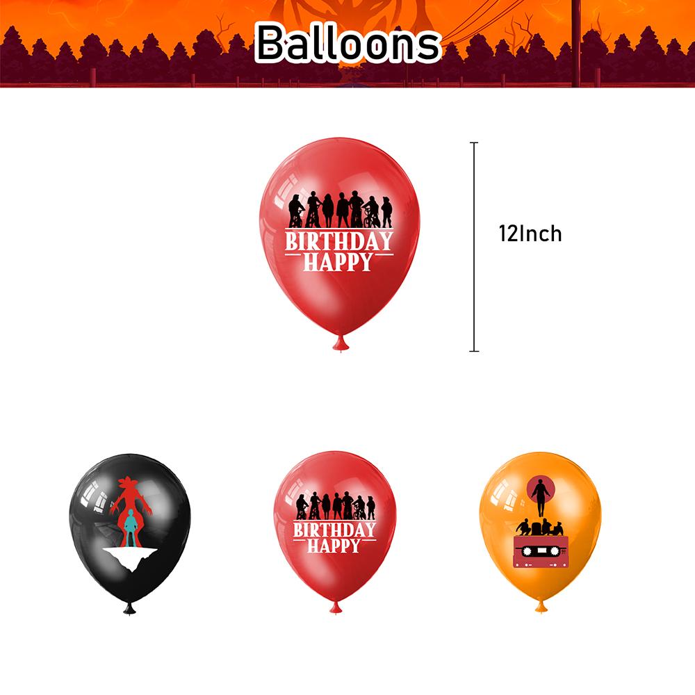 32pcs Stranger Party Decorations Included Cake Topper Balloons Banners