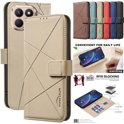 RFID Blocking Wallet Flip Case For Tecno Pova 7 Ultra Pova7 4G Pro 6 Pova6 Neo 5G Kl8 Phone Cover Leather Cases Protect Bags