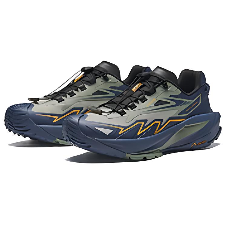 Anta Explore Outdoor Trail Running Shoes Men Sneakers Ink-Blue 912435503-4