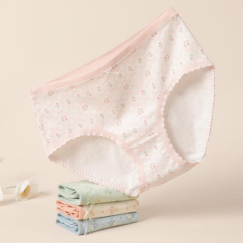 Fenteng Women's 4-Pack Tummy Control Mid-High Waist Cotton Underwear