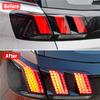 6pcs Car Rear Tail Light Lamp Honeycomb Protector Sticker For Peugeot 3008 GT 2016 2017 2018 2019 2020 2021 2022 2023 Accessory