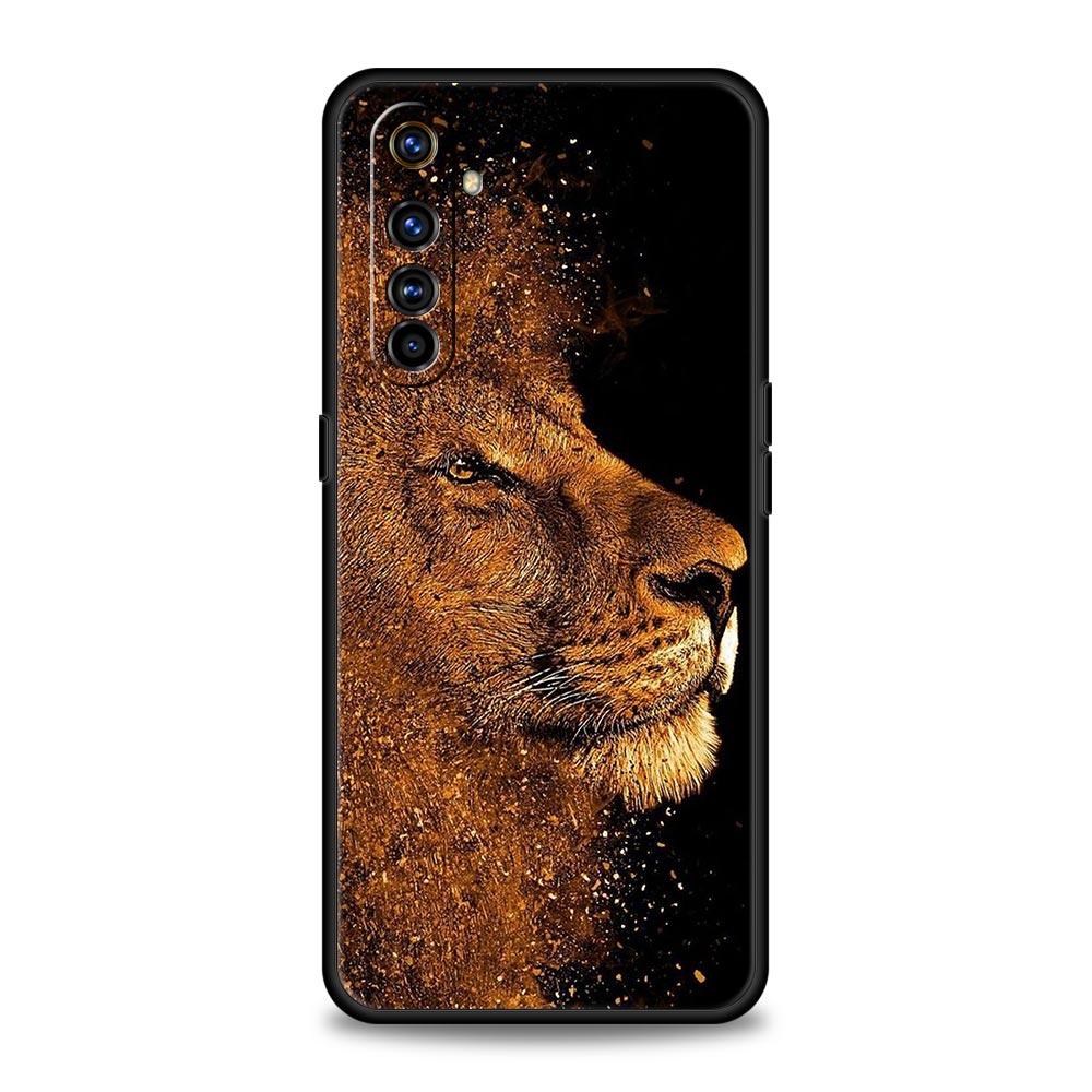 Soft TPU Case For Realme C67 C63 C55 C53 C25 C21 10 11 12 13 GT 2 3 5 Pro Plus 5G Shockproof Phone Cover The Lion Fundas Capas