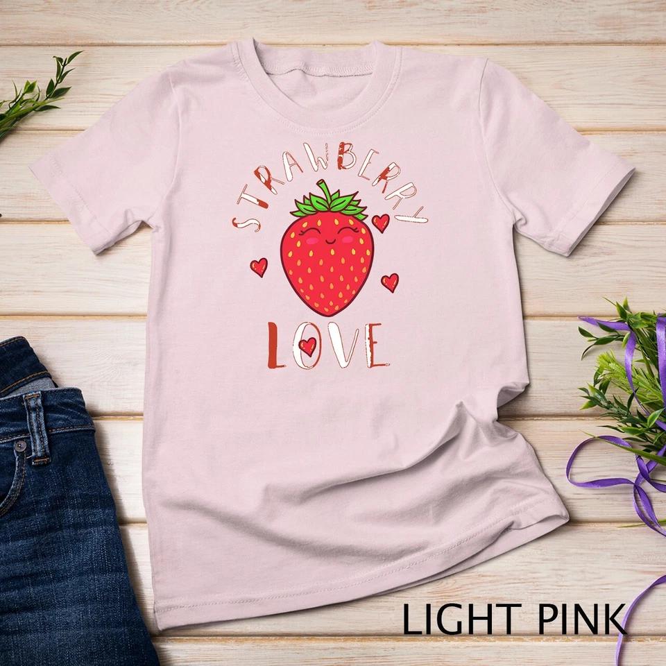 Strawberry Love Lover Fruit Smiling Farmer Greengrocer T-Shirt Unisex T-shirt 6 3XL