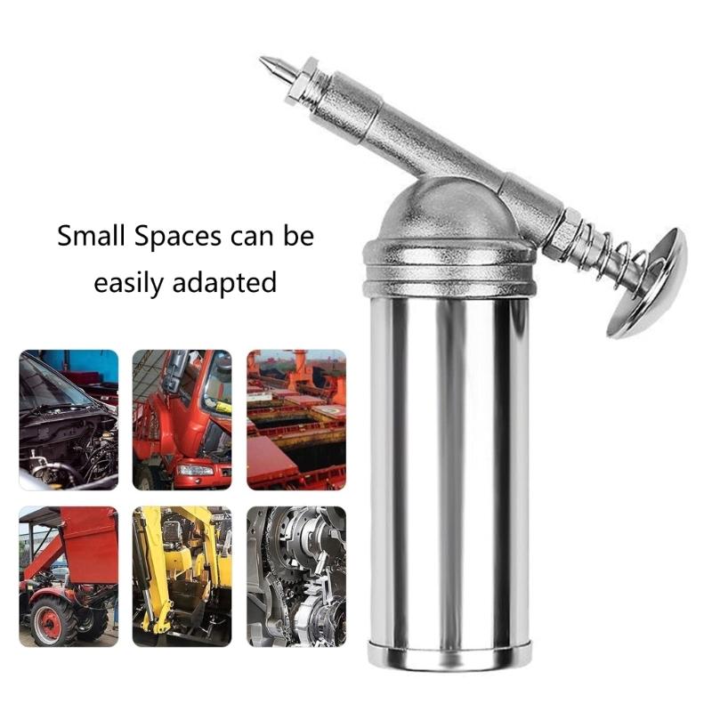 Ergonomic Handheld Grease Guns 80CC Handheld Lubrication Pressure Oiler for Professional Excavators Operators Mechanic