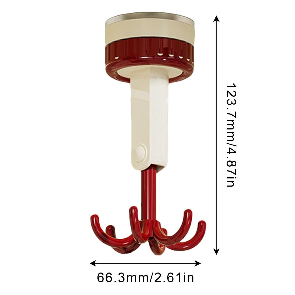 Multi Functional And Rotatable Hook Adhesive Hook Utensil Rack Under Cabinet Hooks For Small Items In Kitchen And Bathroom
