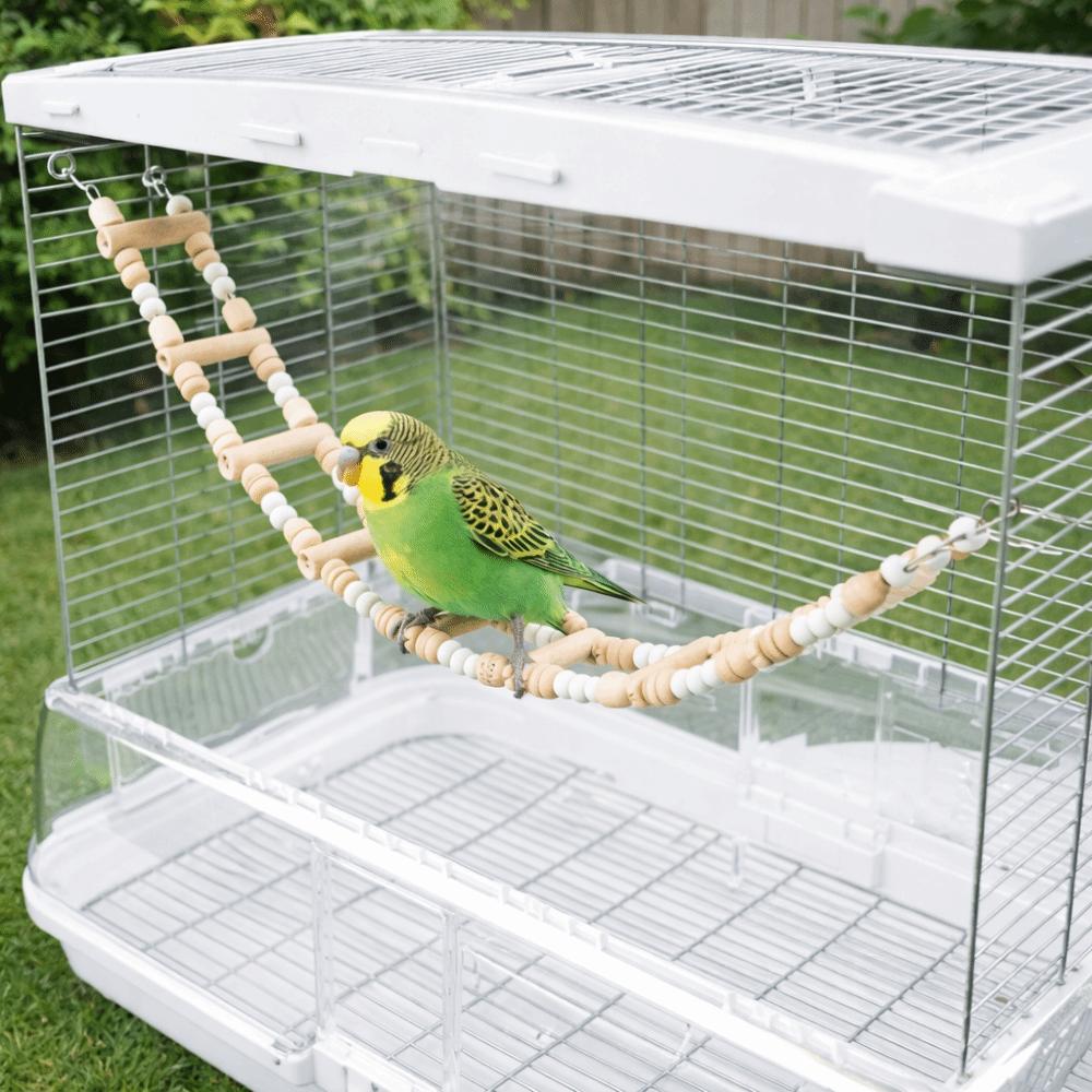 Sturdy Parrots Perches Toys Wooden Birds Climbing Ladder Exercise Playstand  Grinding Claws