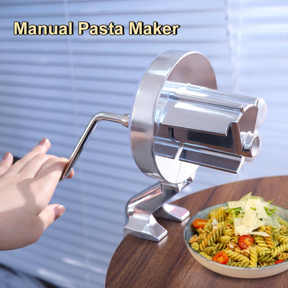 Langlebige Handkurbel Manuelle Nudelmaschine Handpresse Aluminiumlegierung Makkaroni-Hersteller Arbeitssparend Ergonomisch Fettuccine-Maschine Teig