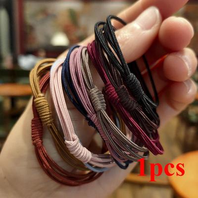 Free ShippingPearl Elastic Hair Bands Multilayer Hair Ring Ponytail Holder Headband Rubber Band for Women Girls Hair Accessories