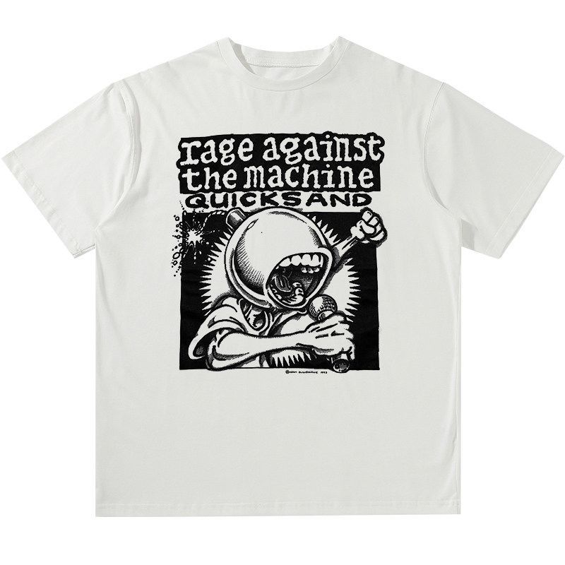 AntiMachine Band American Retro High Street Rock ShortSleeved TShirt S