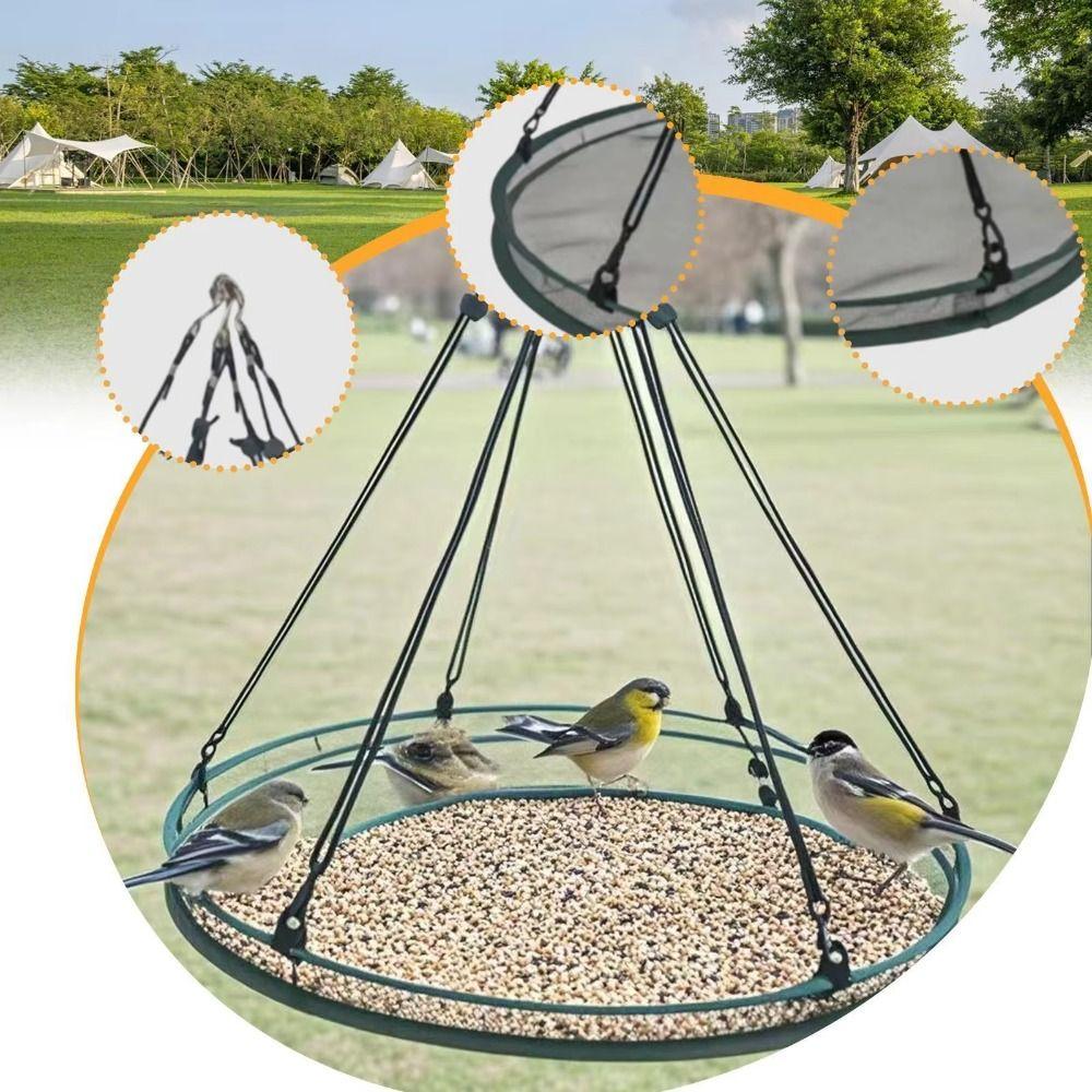 Windproof Hanging Bird Feeder Foldable Bird Feeding Station  Outdoor Bird Feeding