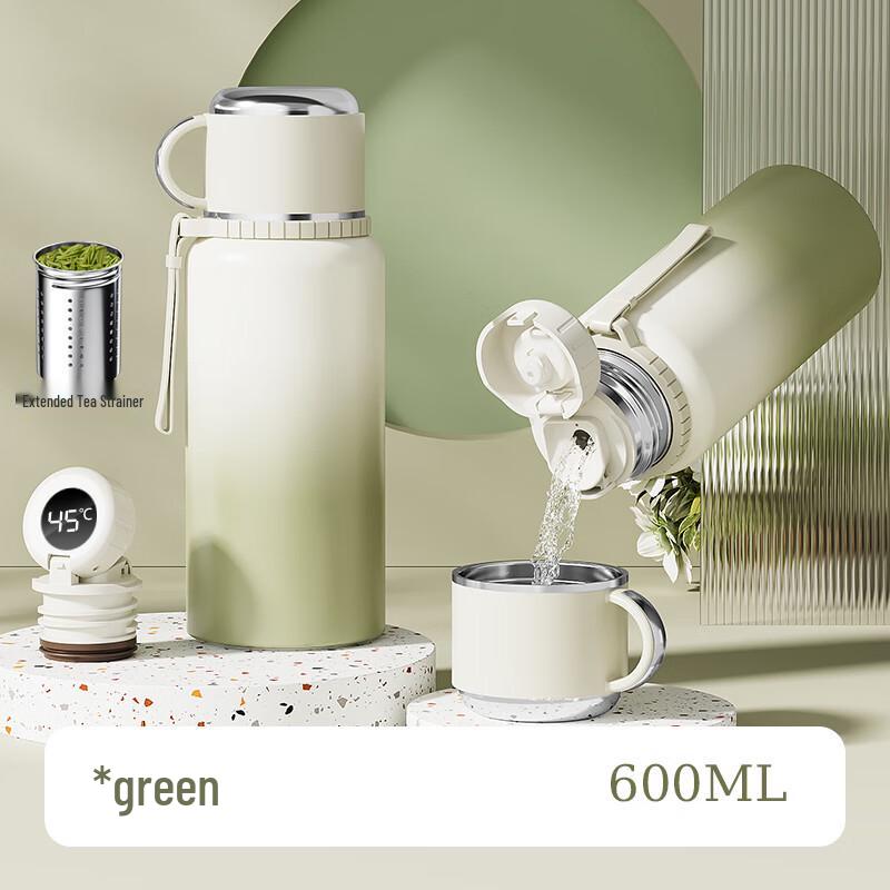 Tianxi Tea Infuser Insulated Stainless Steel Mug with Temperature Display