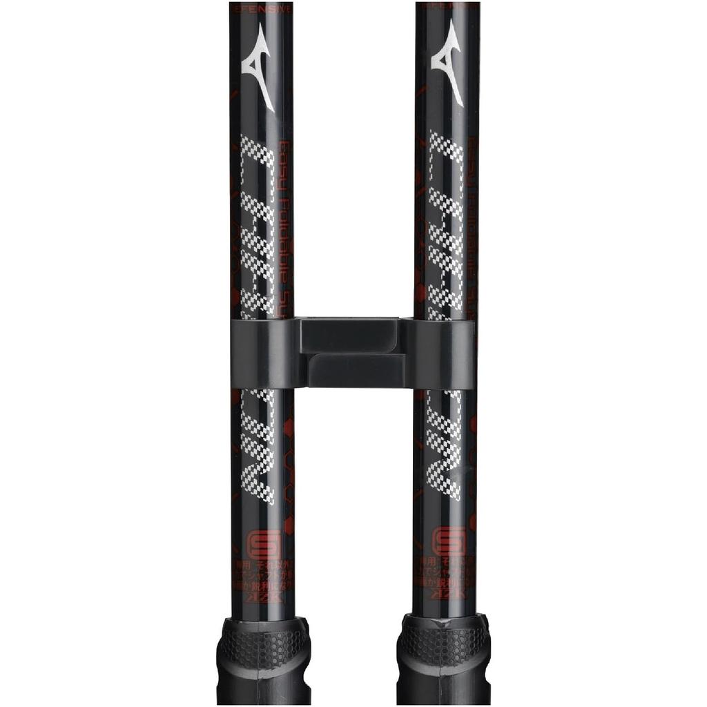 MIZUNO Nordic Walk Folding Carbon Walking Poles poles per C3JTPB20 (2 set), Unisex, Red,