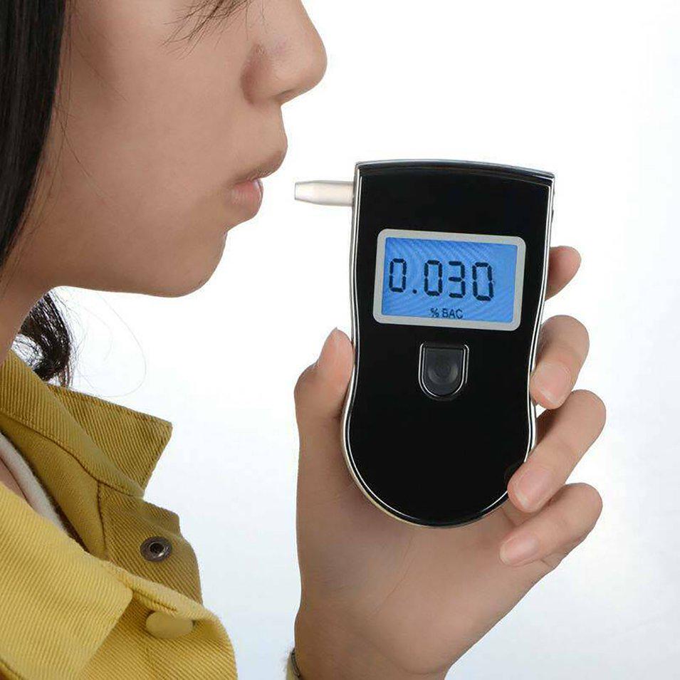 Portable Alcohol Tester Professional Breathing Precision Tester Breath Analyzer LCD Display