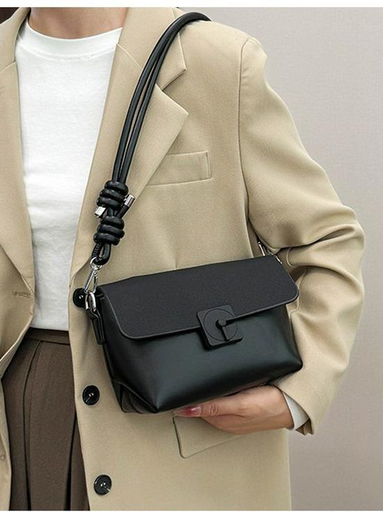 New 2026 Elegant Color Block Small Square Crossbody Handbag - Casual, Versatile, Single Shoulder Bag