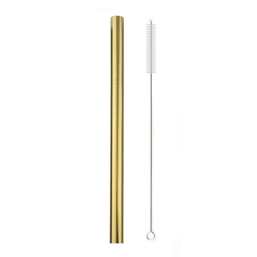 1 Stück Wiederverwendbarer Trinkhalm Edelstahlstrohhalm Breit 12mm Metallstrohhalm Set Perle Milchshake Bubble Tea Strohhalm Mit Reinigungsbürste