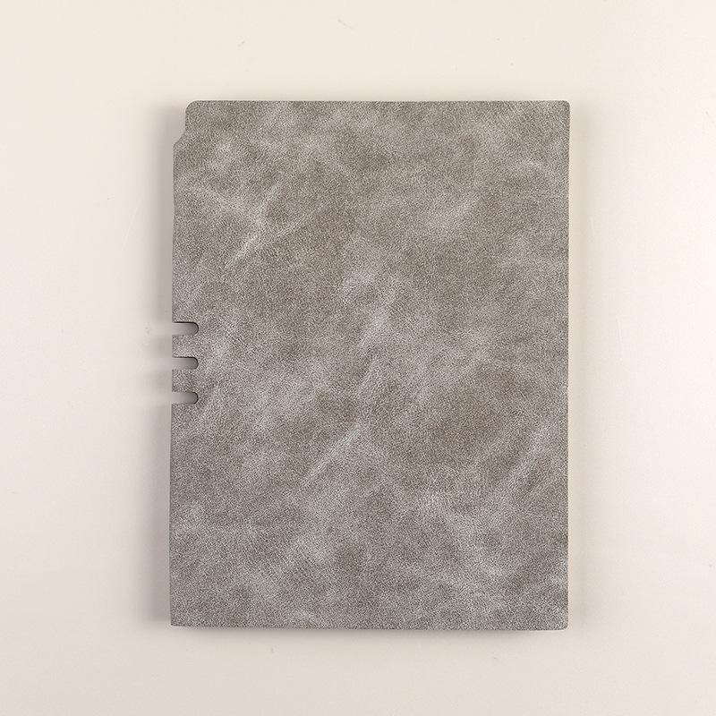 Simple A5 Pu Faux Leather Insert Notebook For Business Office Classic Printed