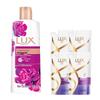 Lux Peony Scent Shower Gel & Shampoo Combo Set
