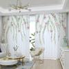 Moon Flower Swan Tree River Forest Natural View Window Curtain For Living Room Kids Bedroom Bathroom Kicthen Door Home Decor2Pcs