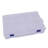 LijiuHong Large 10-Compartment Detachable Transparent Plastic Storage Box