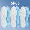 Breathable Honeycomb Shoe Insoles, Soft Elastic Sweat Wicking Quick Dry Foot Inserts, Comfort Shock Absorbing Deodorant Insoles