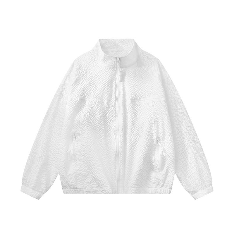 

Солнцезащитная одежда для мужчин Летом, Тонкая кожа, Легкая, Дышащая, Устойчивая к УФ-лучам, Рыбалка Ледяной шелк, Мужская солнцезащитная одежда L/52-60KG белый