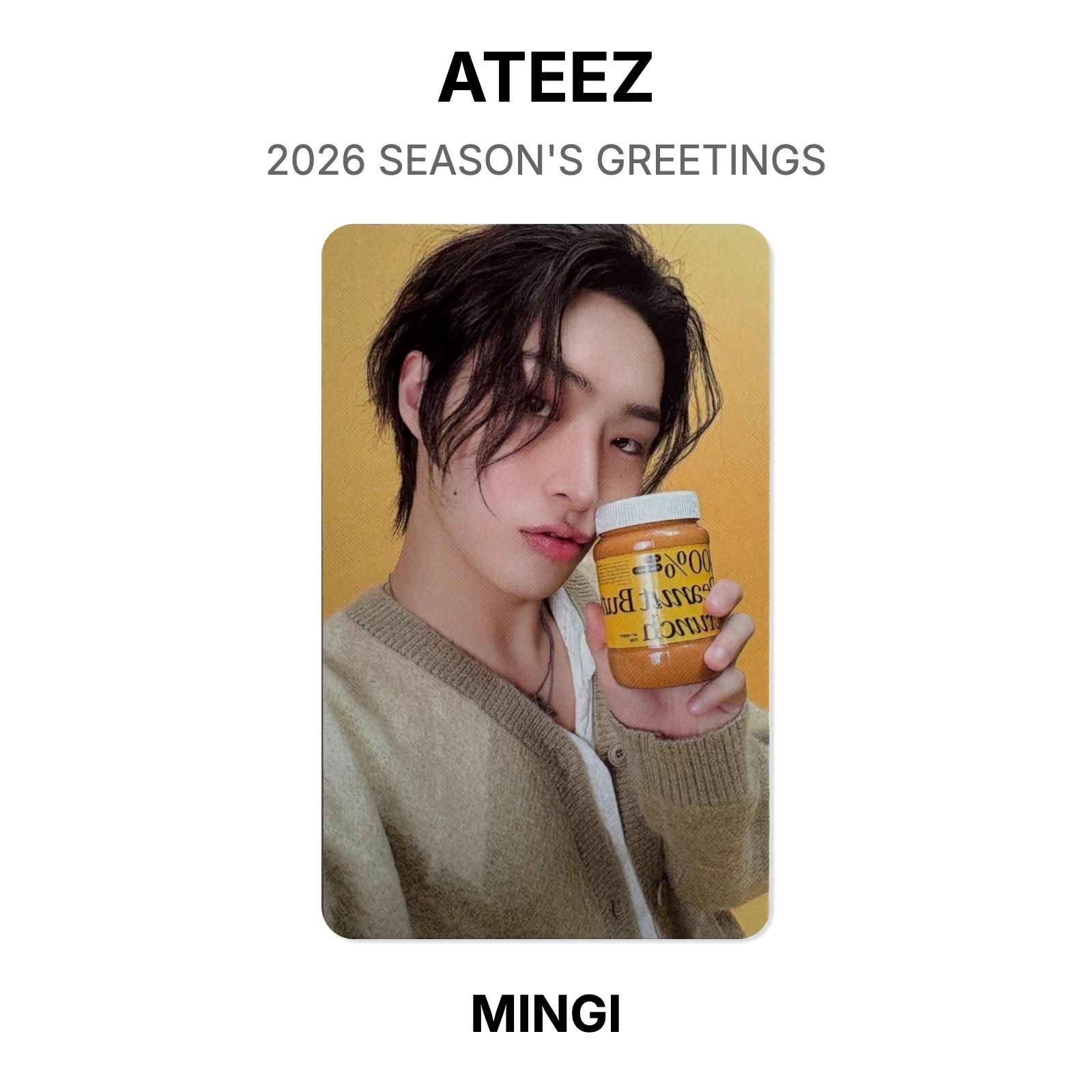 ATEEZ 2026 SEASON S GREETINGS Official Photocard MINGI