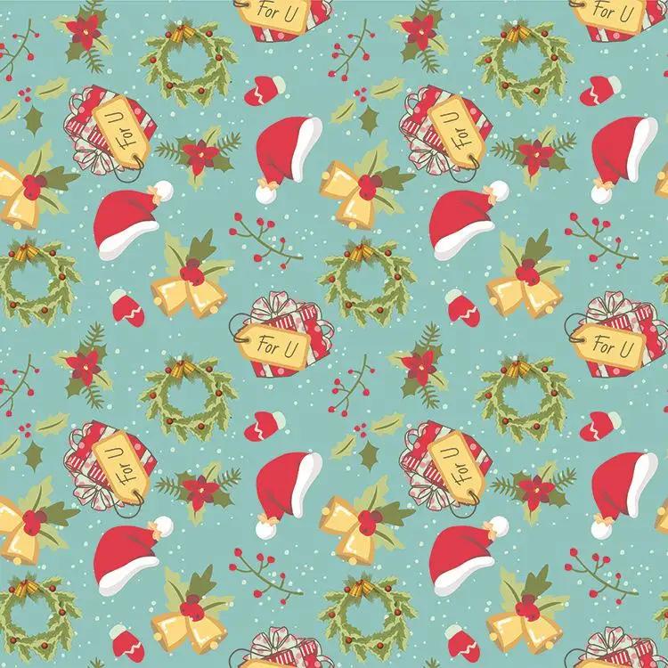 10pieces 70*50 Cm Colorful Christmas Diy Scrapbook Paper Pack, For Scrapbooking Supplies, Gift Wrapping Paper Best Gifts
