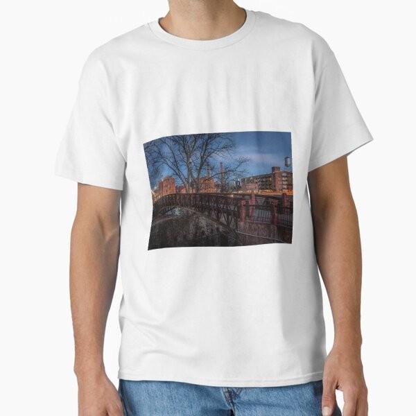 Columbus Georgia Skyline over the Phenix City T-Shirt Made in US/AUS Size S-2XL Unisex T-Shirt S
