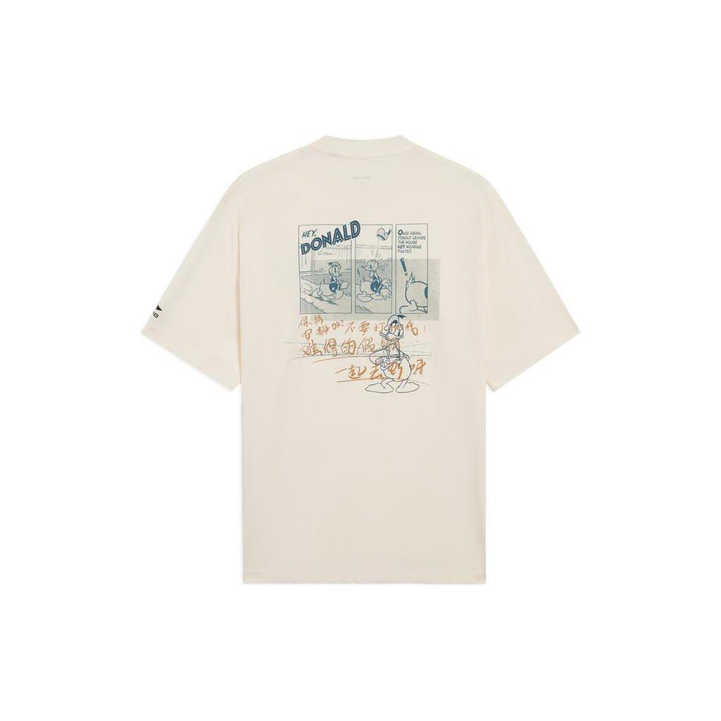 Li Ning x Disney SS22 T Shirt Men's Ecru AHSS253-1