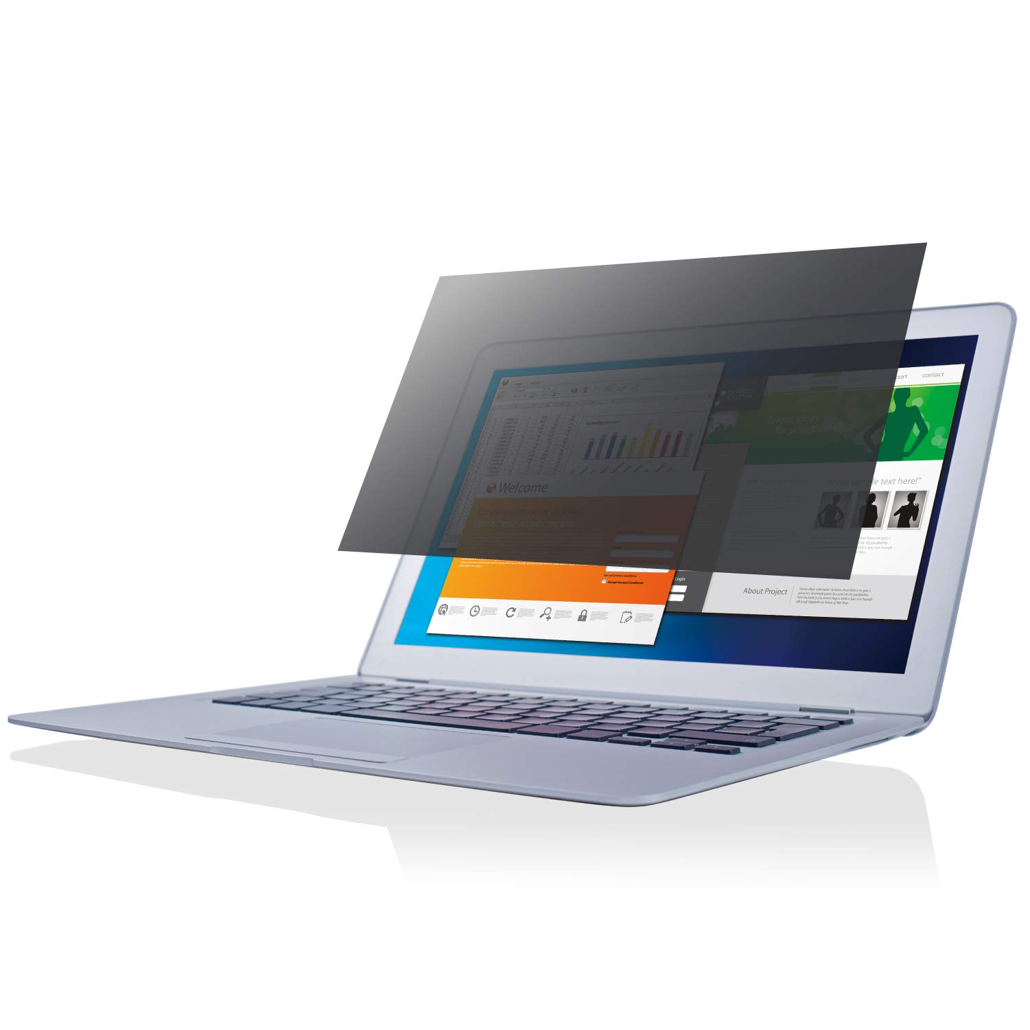 

ELECOM Privacy Filter, 15.6-inch Wide Screen, Made in Japan, Anti-Peeping, Touchscreen Compatible, EF-PFS156W