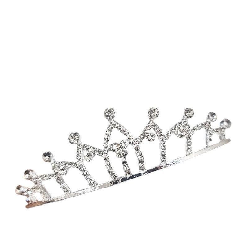 Exquisite Princess Crystal Tiara Crown Headband Children Girls Love Bride Prom Wedding Party Accessories Jewelry Gifts New 2024