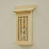 AITECH AIS Easy-to-Use Bill Holder with Lattice Door (Small) with Wall Hanging Hooks, Made in Japan with Japanese Cypress, Natural