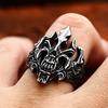 New Vintage Stainless Steel Black Skull Ring for Men Women Gothic Hip Hop Movie Skull Ring Biker Unique Amulet Jewelry Gift