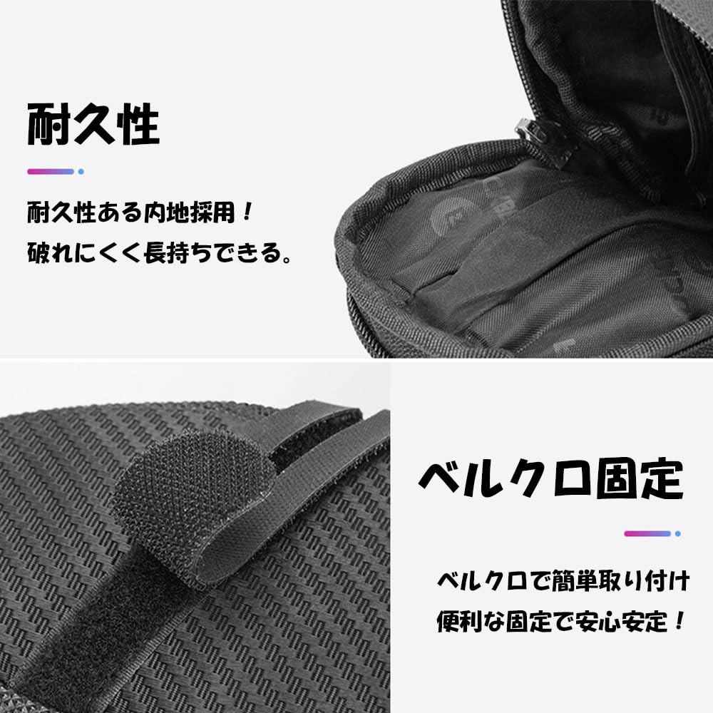 Bicycle Saddle Road Bike Taillight Easy Expandable Cross Bike Rear Bag [Parallel Import] Bag, Bag, Compact, Waterproof, Stylish, Installation,